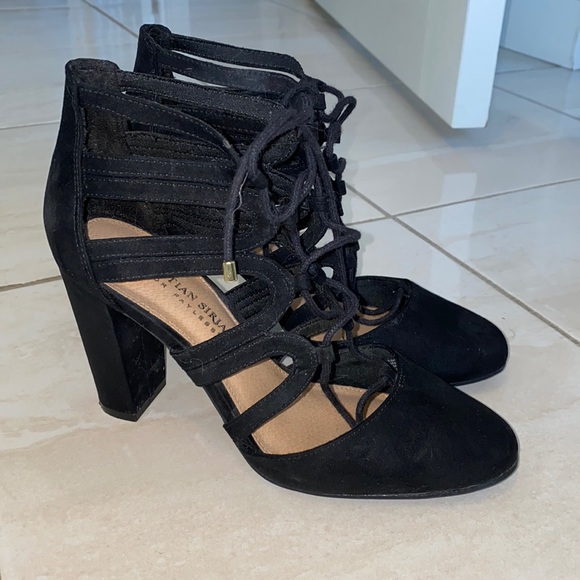 Christian Siriano Shoes - Black lace up heels